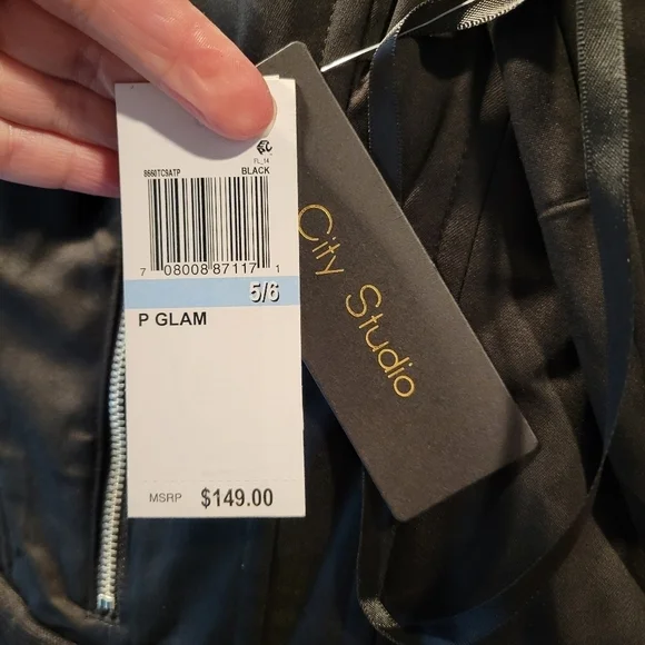 NWT City Studios Junior Sweetheart-Neck Tiered Dress on Blacl Size 12 - Picture 12 of 13